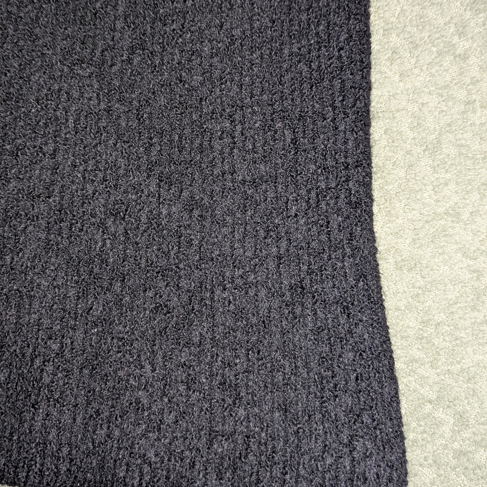 Aritzia Babaton Wool Ribbed Mini Dress | Black | Size L (Fits M) - Picture 12 of 12